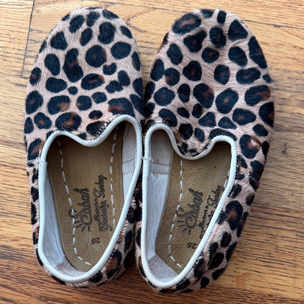 Kids Sabah Leopard Slip-On Shoes
